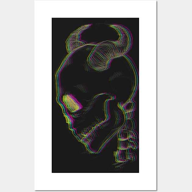 Skull Wall Art by meowshmallow